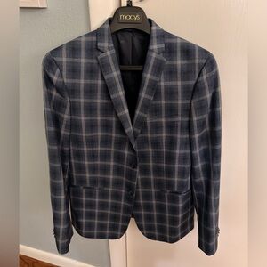 Blue Plaid Blazer